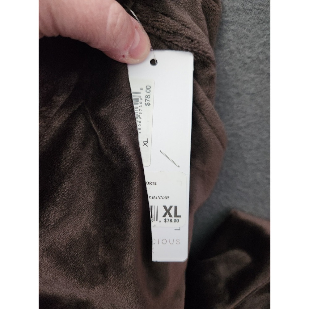 Yogalicious Lux Sz XL Double Butter Hannah Jogger NWT Pockets Chocolate Brown - Picture 9 of 10
